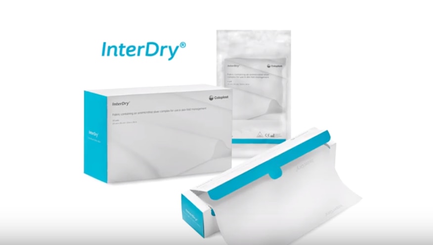 InterDry Antimicrobial Silver Cloth Dressing